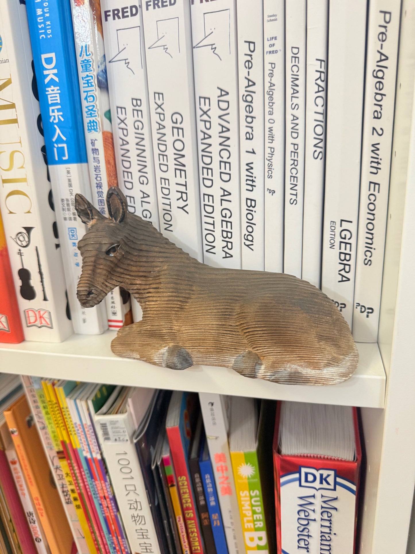 Donkey Wood sculpture Home decor Wood statue Wood figurines room decor Hand Carved