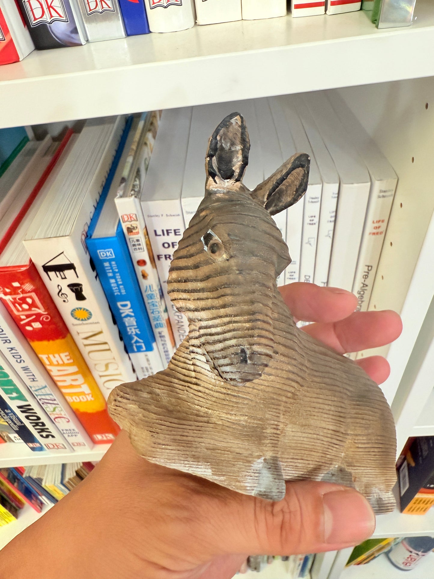 Donkey Wood sculpture Home decor Wood statue Wood figurines room decor Hand Carved