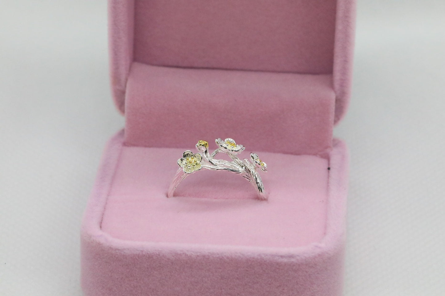 US Seller S925 Sterling Silver Rings Rings Christmas gift with box B06