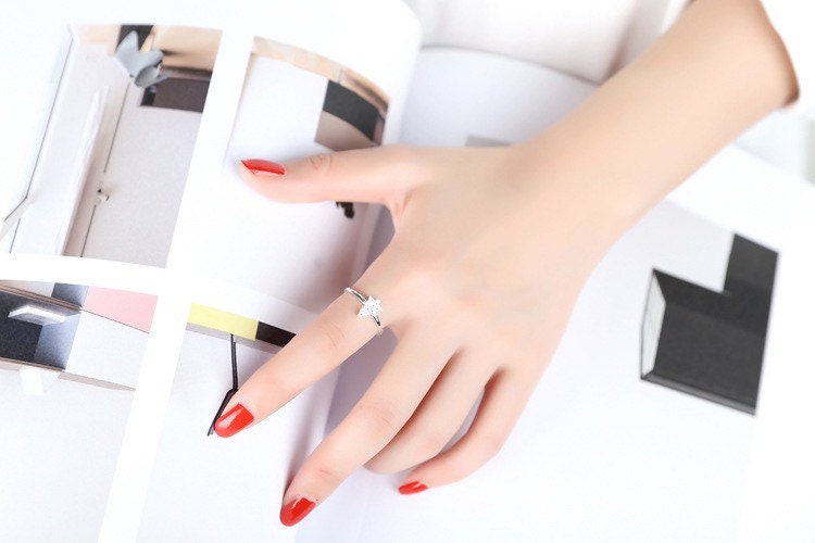 Christmas tree rings, US Seller S925 Sterling Silver Rings for Christmas gift with box D05
