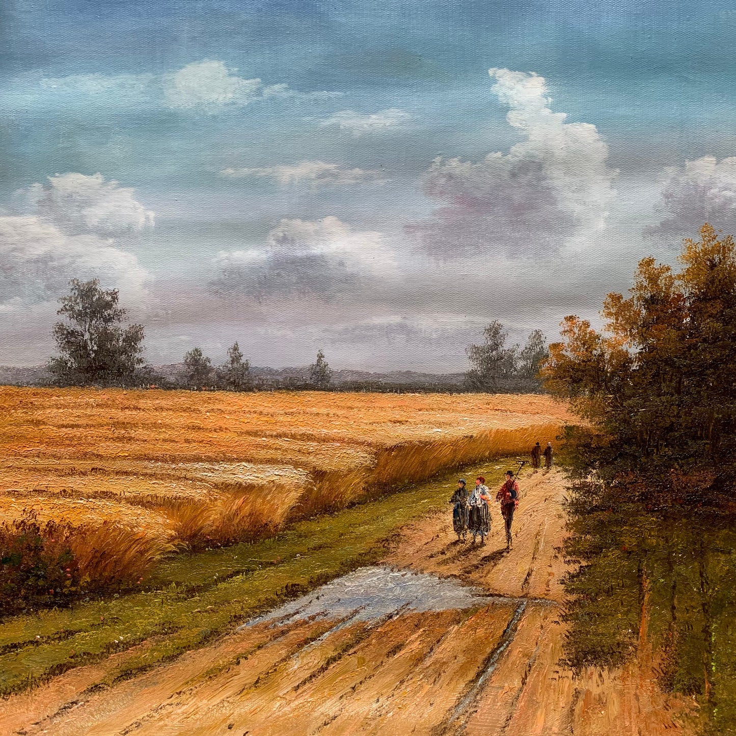 100% hand-painted 20in×24 in oil paintings The classical field