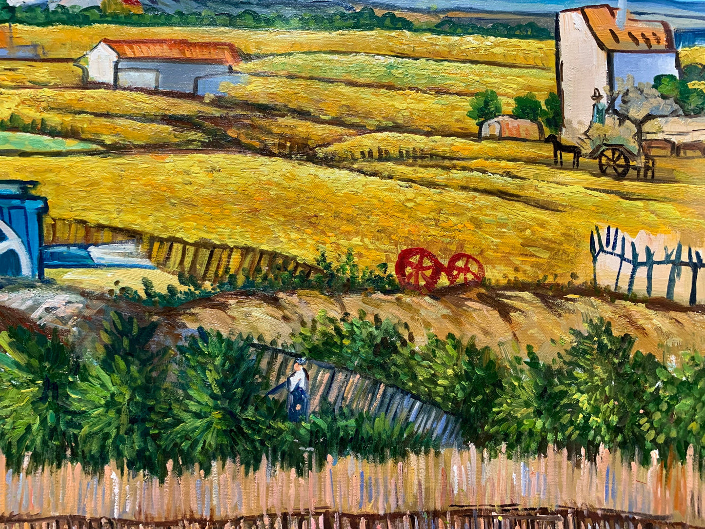 27x70inch oil paintings The classical field 100% hand-painted