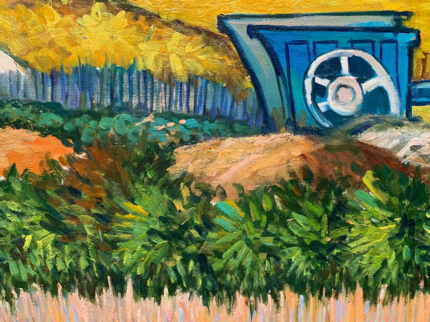 27x70inch oil paintings The classical field 100% hand-painted