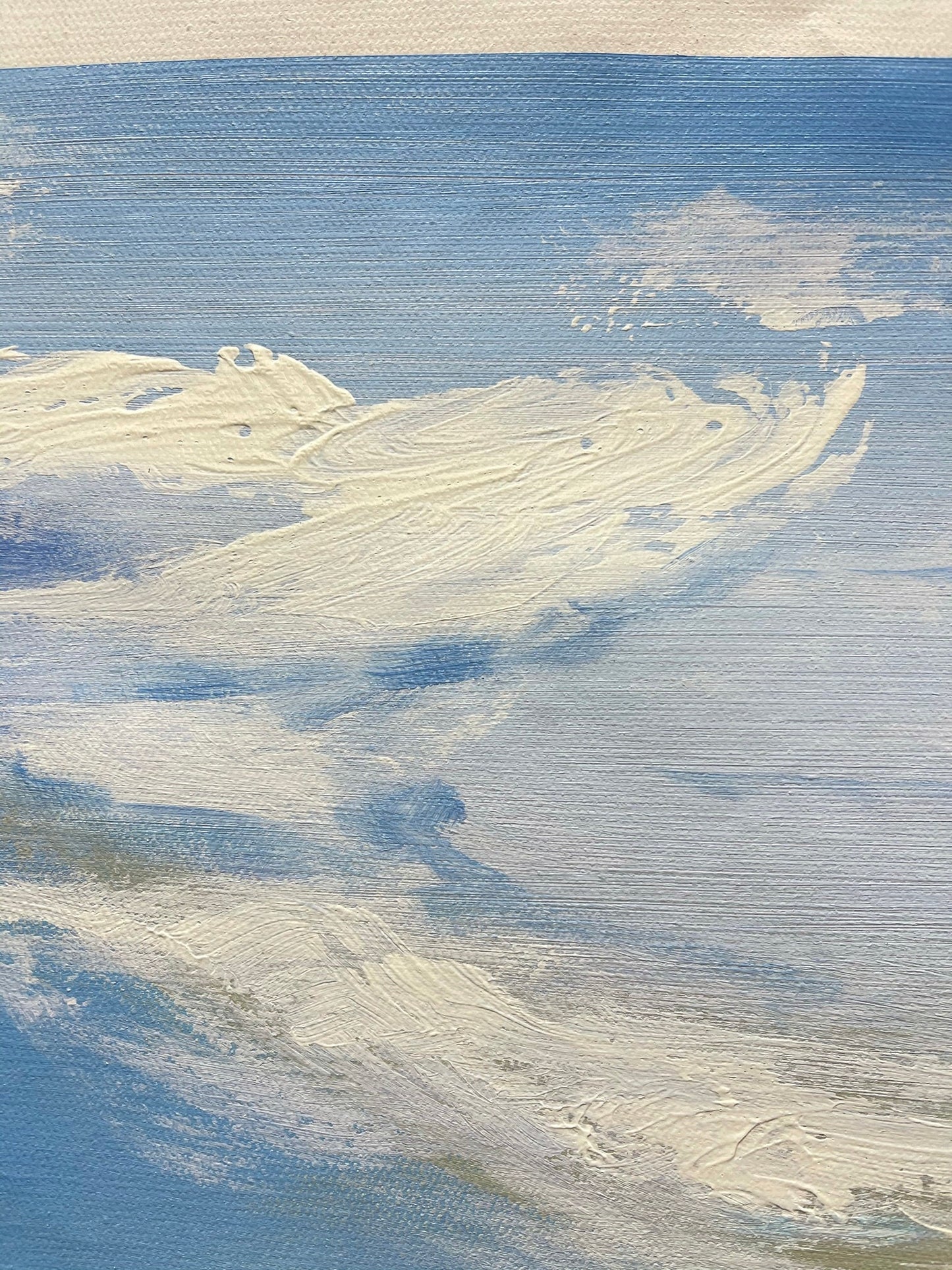 100% hand-painted 36in x24in Snow mountain oil paintings