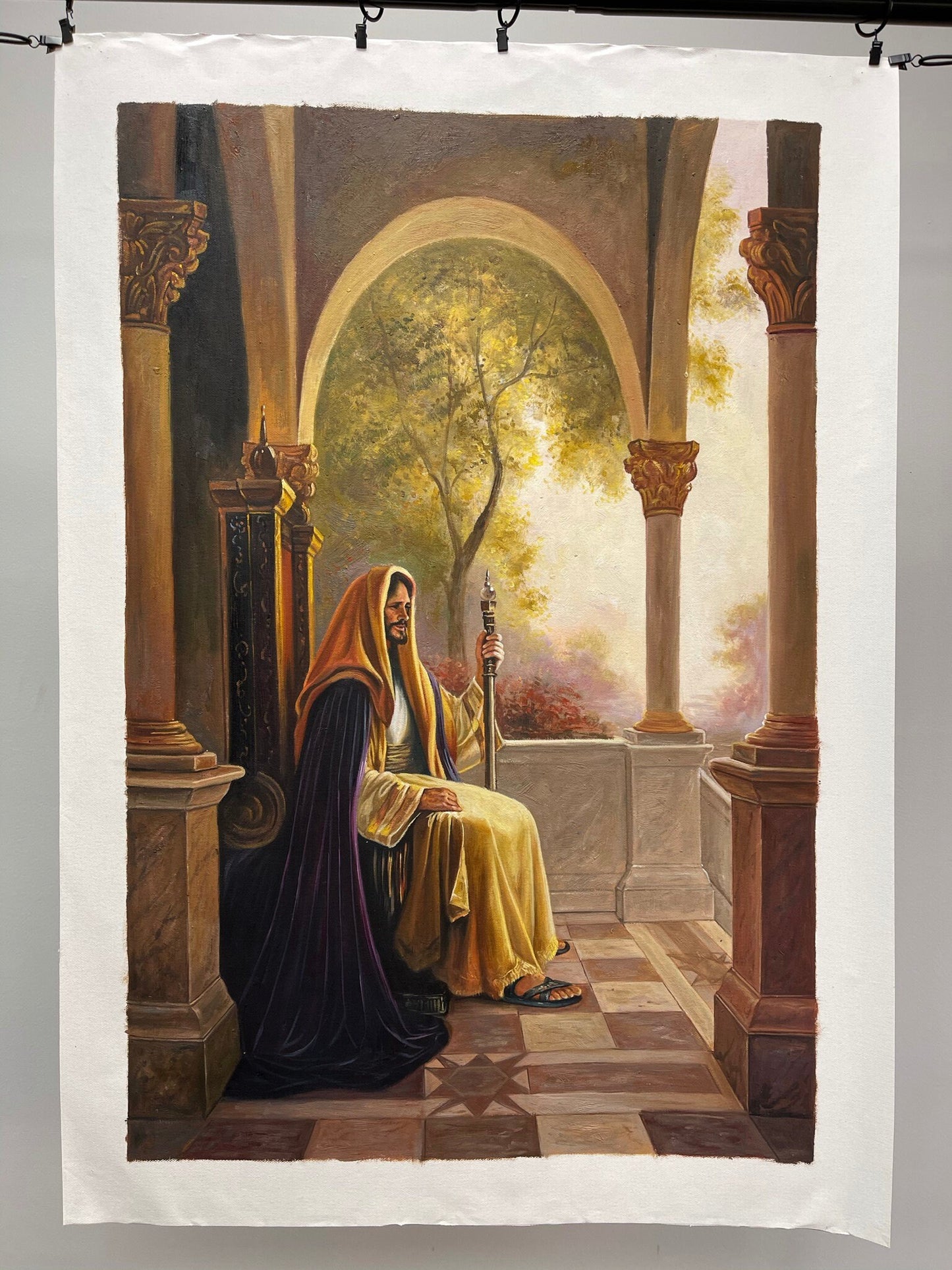 100% hand-painted Jesus 36x24 inch oil paintings The classical field