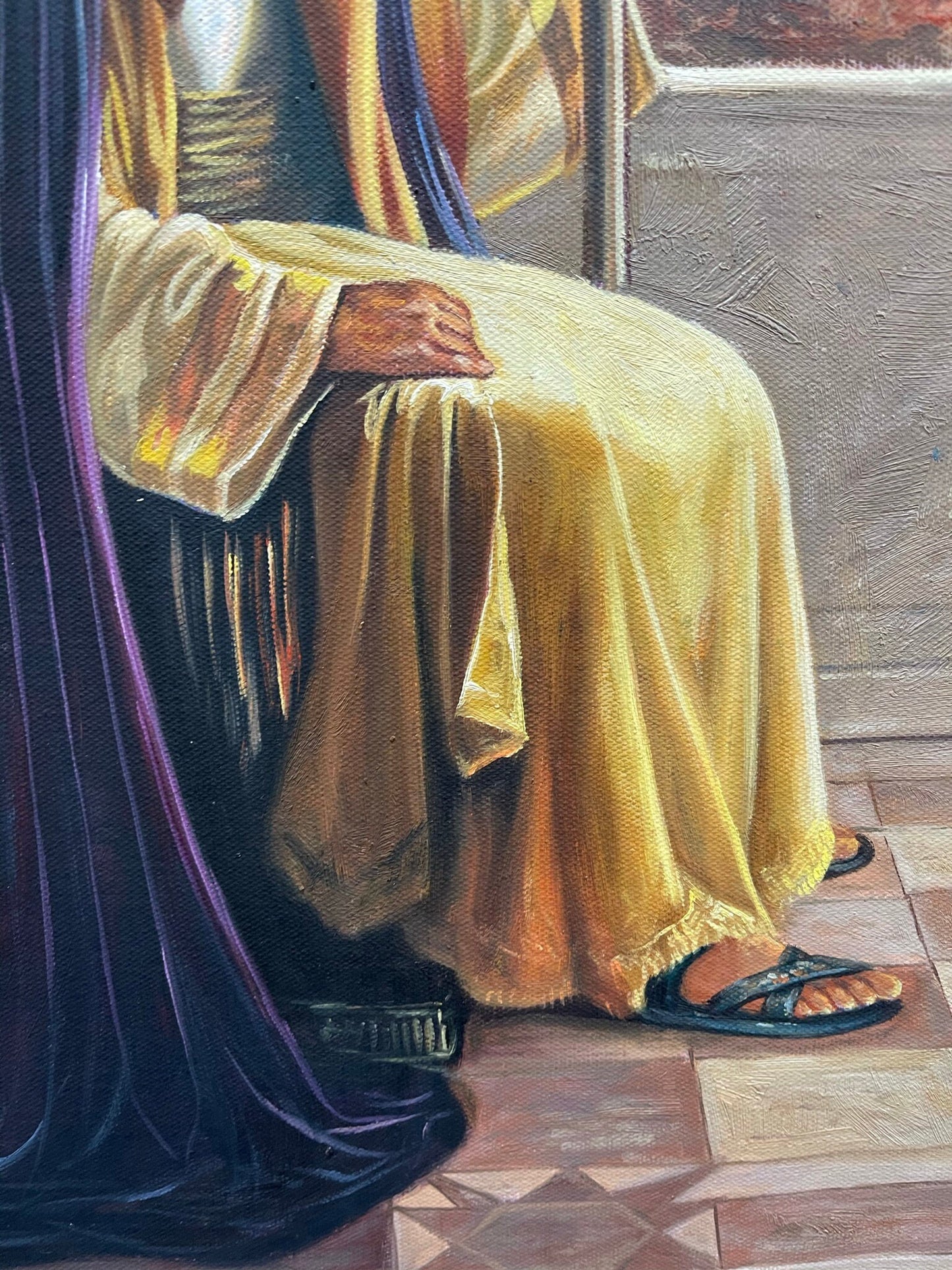 100% hand-painted Jesus 36x24 inch oil paintings The classical field