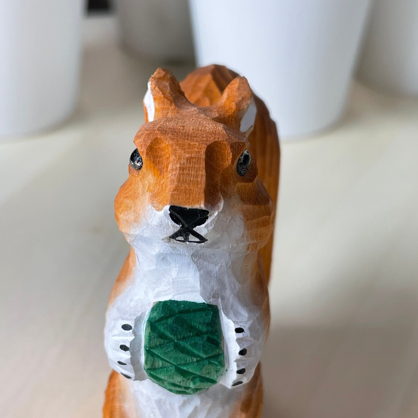 Squirrel Wood sculpture Home decor Wood statue Wood figurines room decor Hand Carved