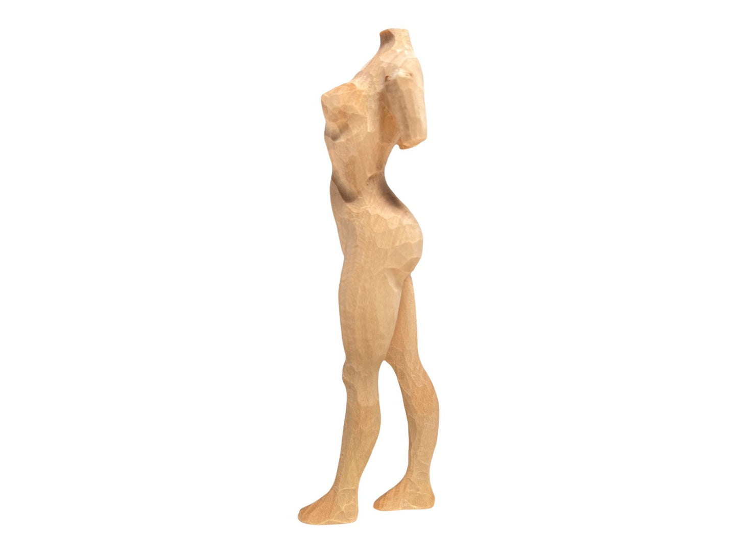 YEEYAYA 6”Statue of Venus body Wood sculpture woodcarving Hand Carved Wood Wooden astronaut Figurine home Decor Room decor