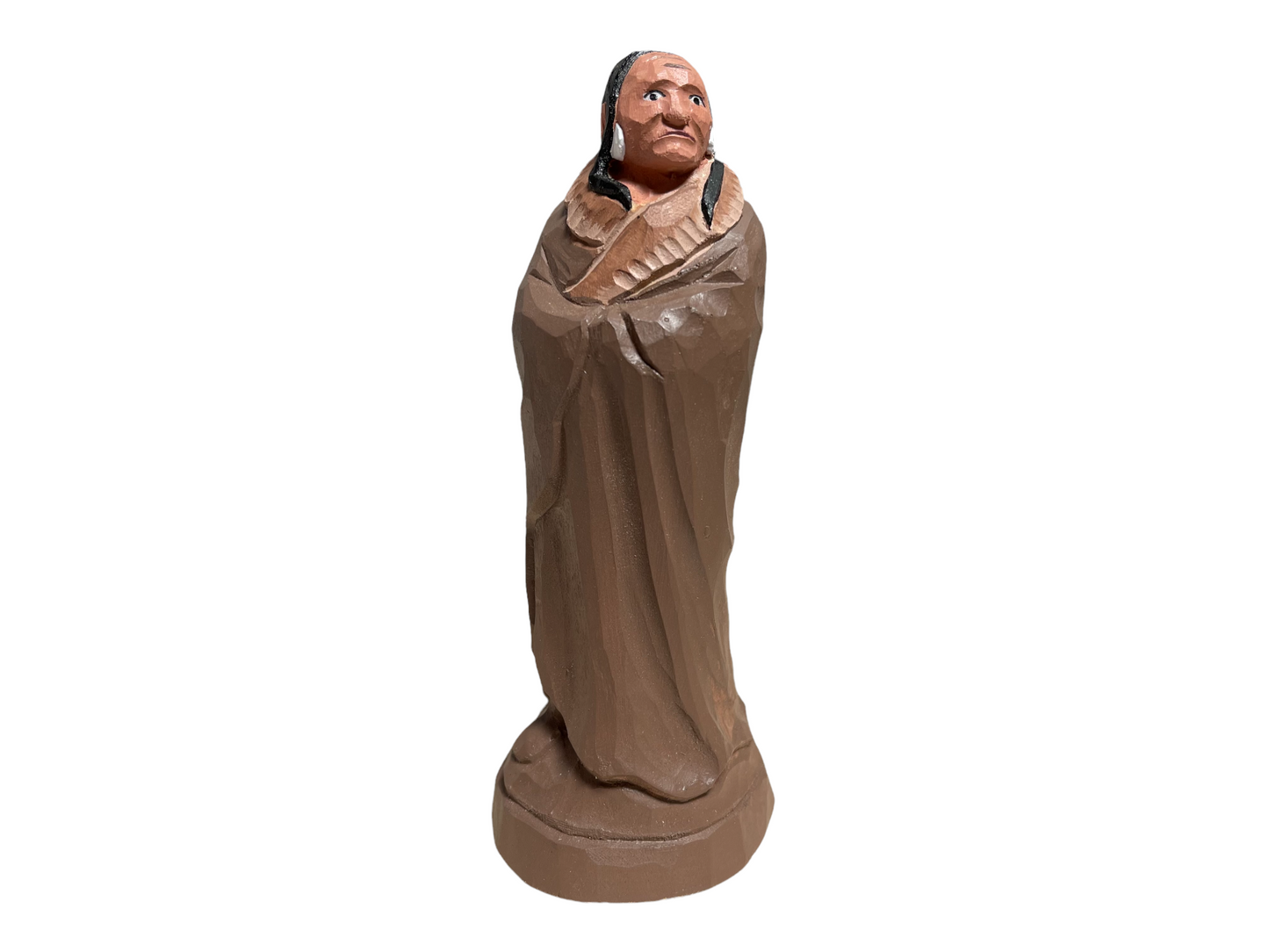 YEEYAYA Indian Wood Sculpture Hand Carved Wood Wooden Figurine Home Decor Room Decor Natural American