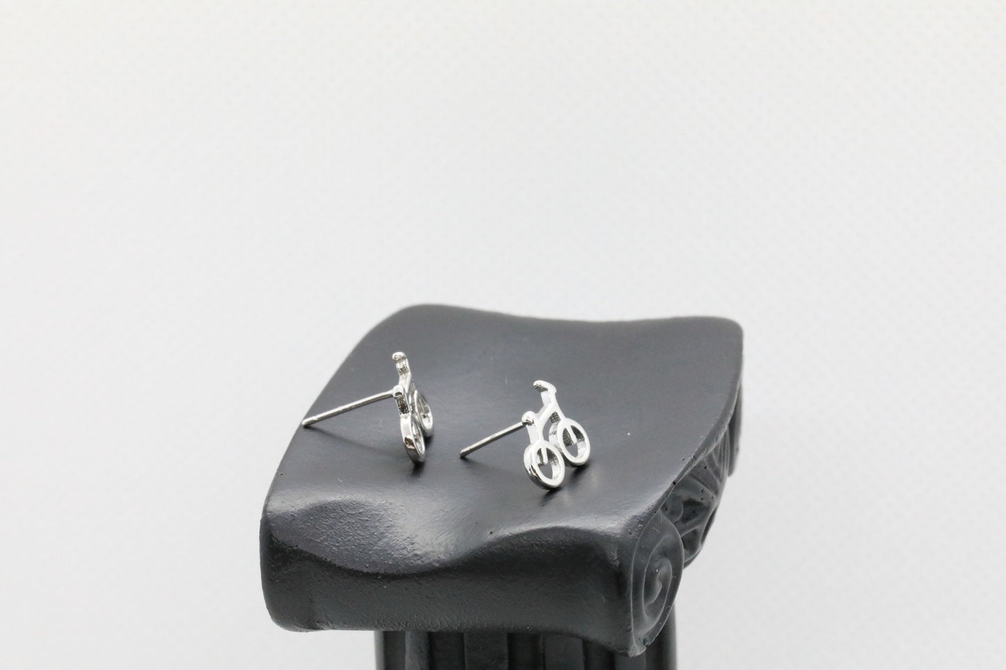 Stud earrings Sterling silver Stud earrings bicycle  Christmas gift includes gift box B10