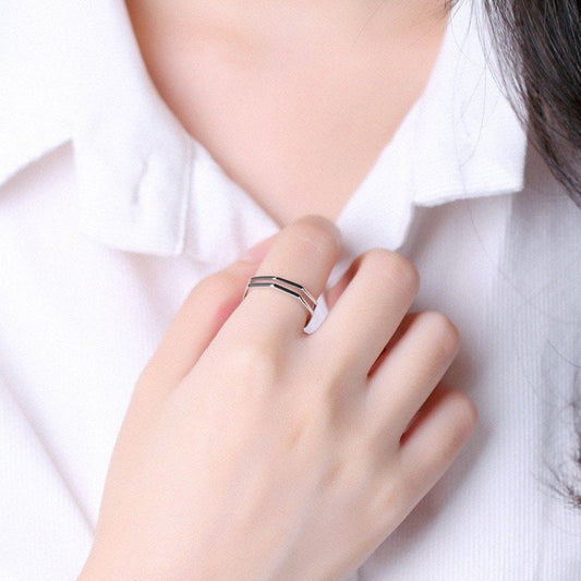 US Seller S925 Sterling Silver Rings Rings Christmas gift with box D03