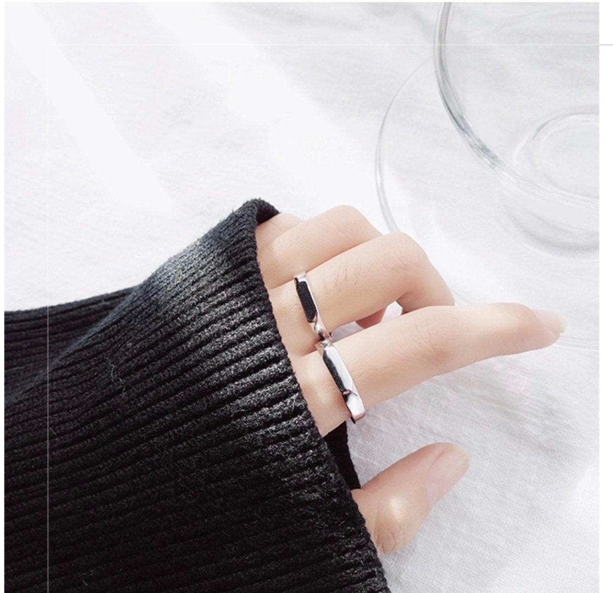 Rings US Seller S925 Sterling Silver Rings Christmas gift with box E08