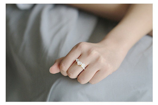 US Seller S925 Sterling Silver Rings Rings Christmas gift with box B06