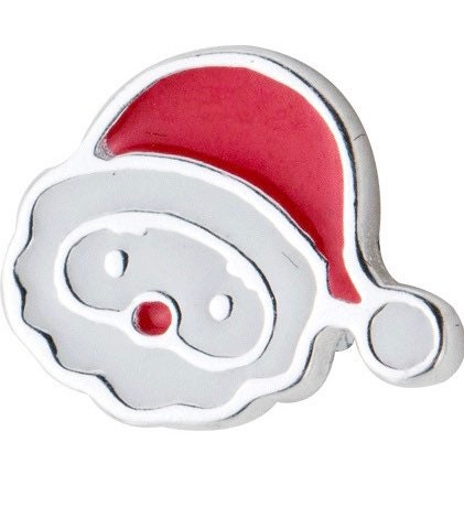 Santa Claus Sterling silver Stud earrings, Christmas gift includes gift box c04