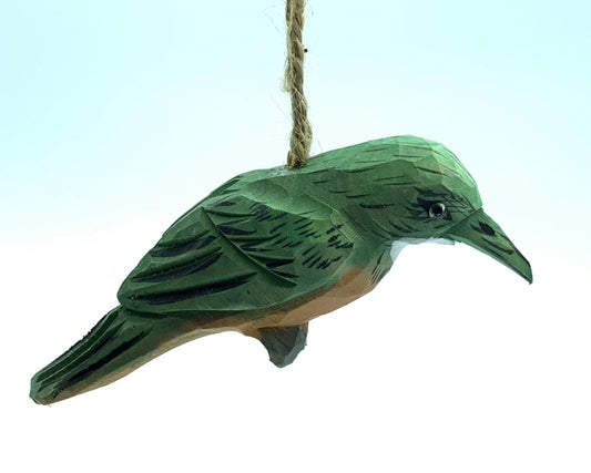 YEEYAYA hummingbird 3.8 inch Wood sculpture hand made woodcarvings A birds pendant Arts crafts home Decor room Decor