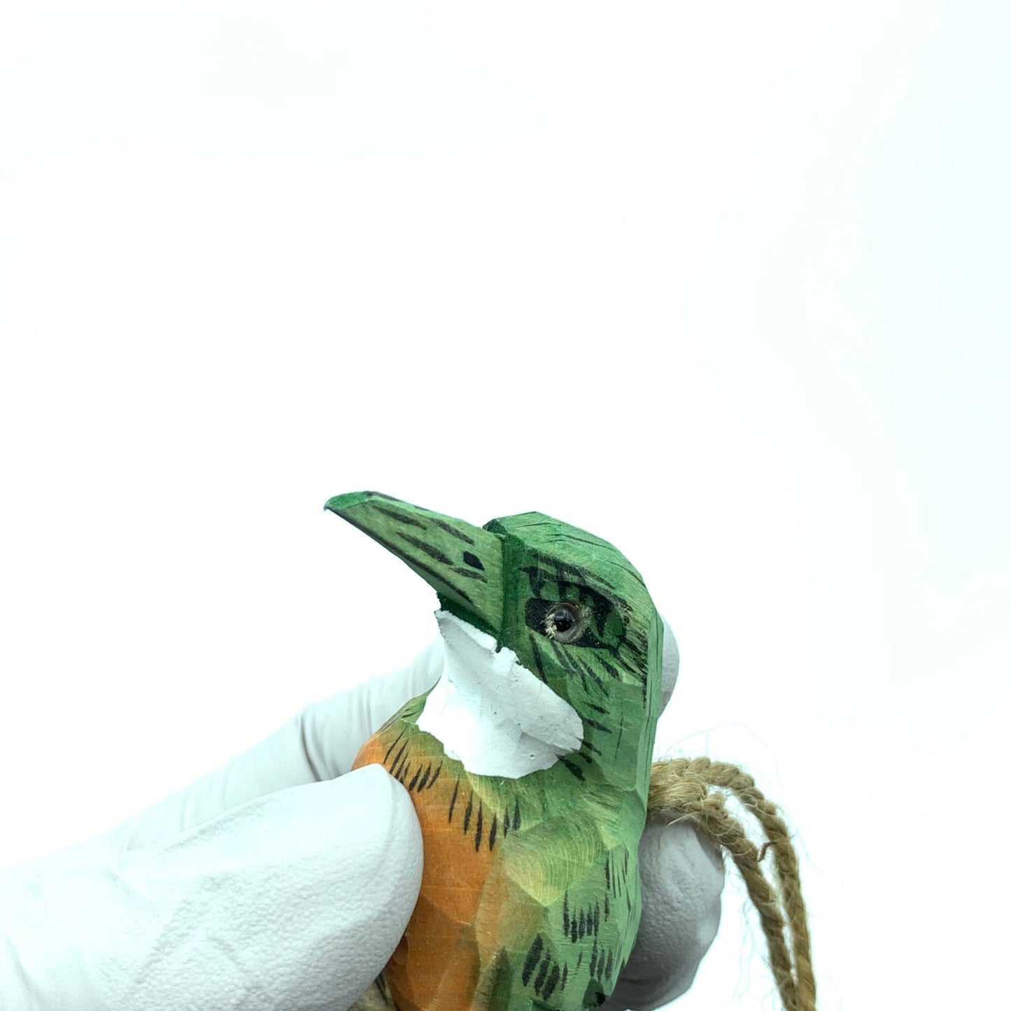 hand made wood carvings A hummingbird birds pendant Arts crafts