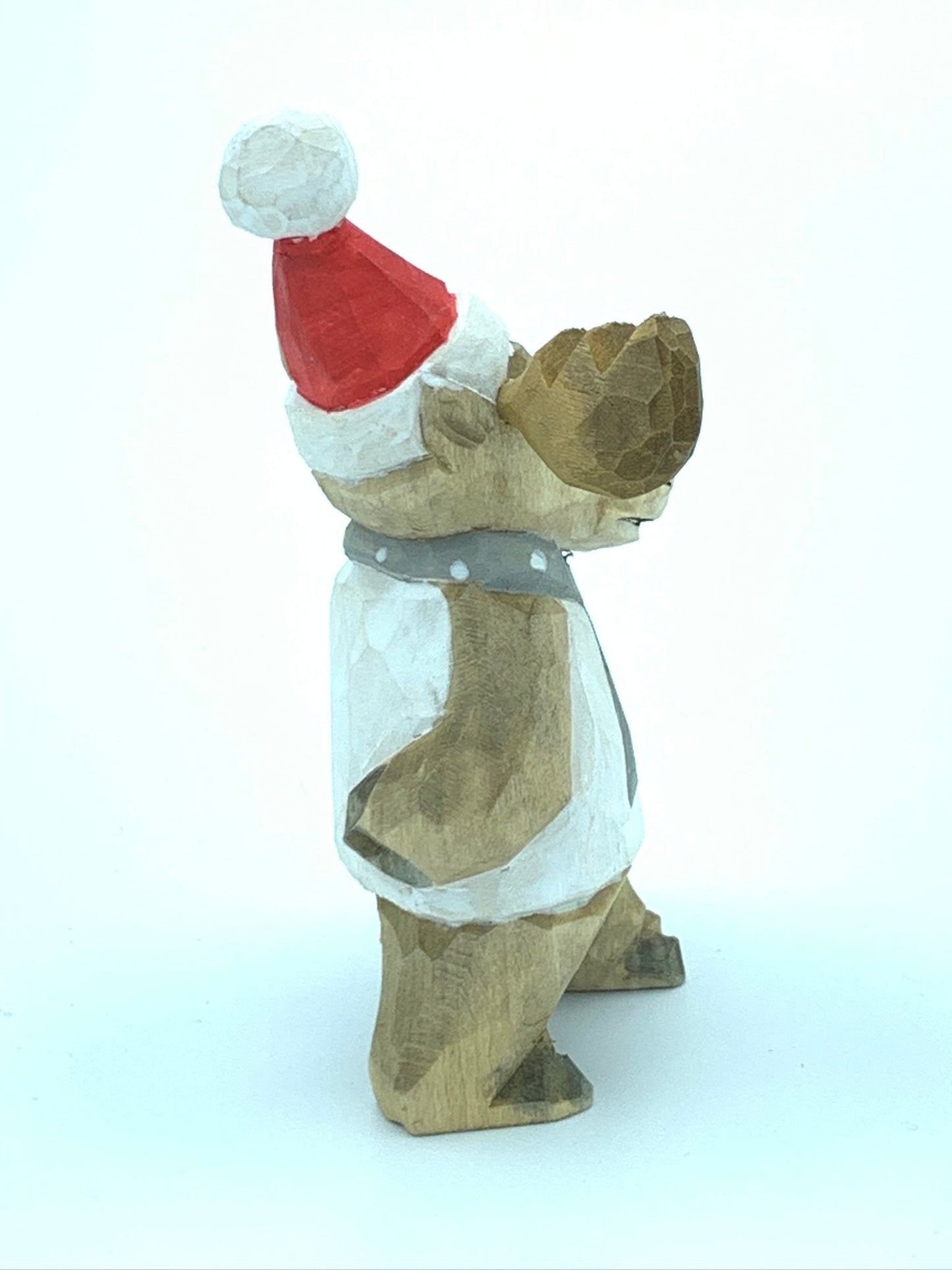 YEEYAYA bull elk Wood sculpture woodcarving Stag Buck deer Wood collectibles hand made wood Figurines reindeer Figurine Merry Christmas gift