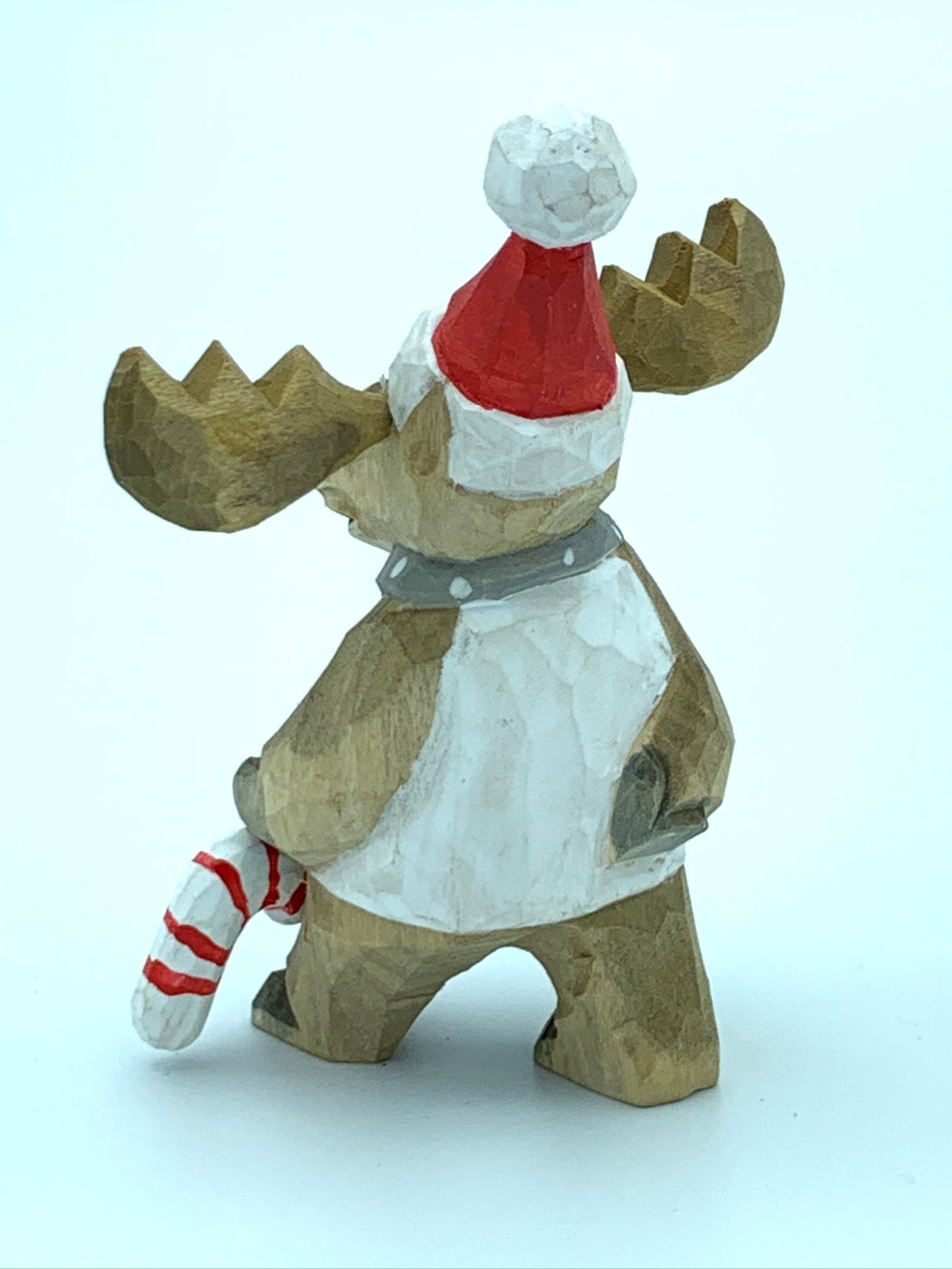 YEEYAYA bull elk Wood sculpture woodcarving Stag Buck deer Wood collectibles hand made wood Figurines reindeer Figurine Merry Christmas gift