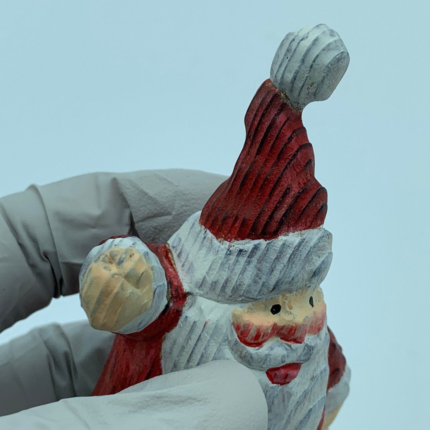 YEEYAYA Santa hi Wood sculpture Hand Carved Wood Wooden Santa Claus Figurine  Wood Statue Room Decor home Decor Merry Christmas gift