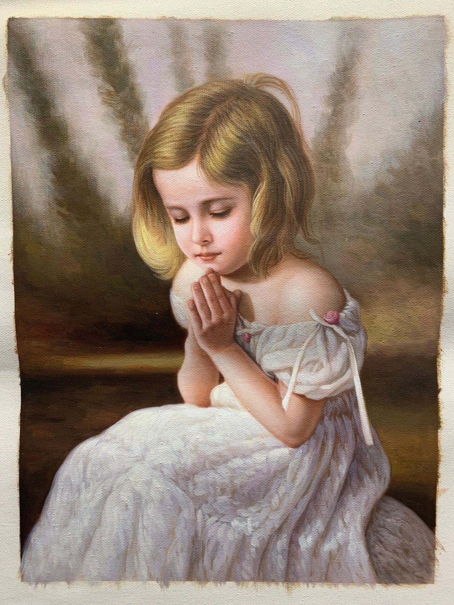 100% hand-painted 12.5 in×16.5 in oil paintings The classical field