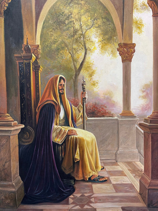 100% hand-painted Jesus  36x24 inch oil paintings Jesus Portrait of Jesus