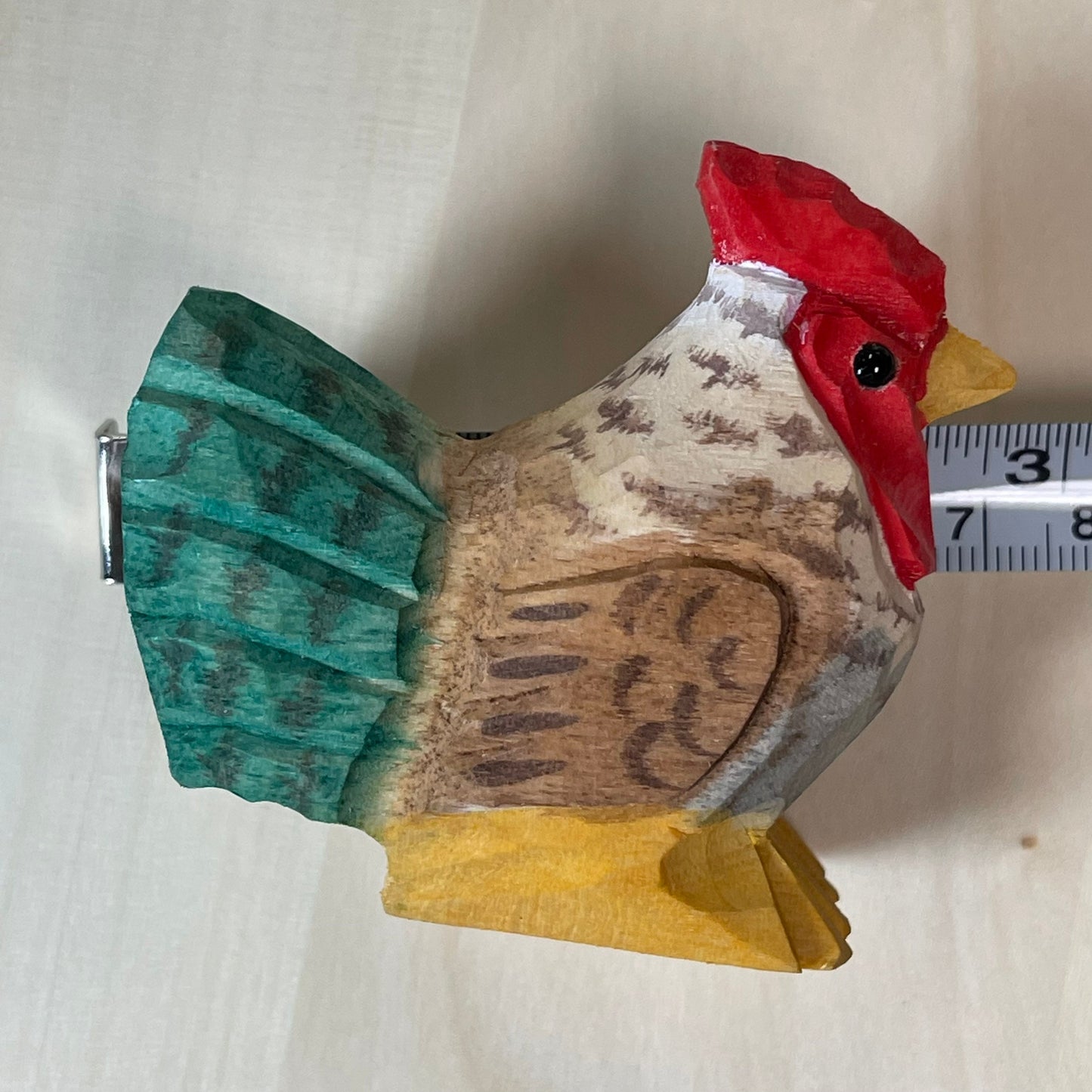 YEEYAYA Wood Hen Wood sculpture Home decor Wood statue Wood figurines room decor Hand Carved